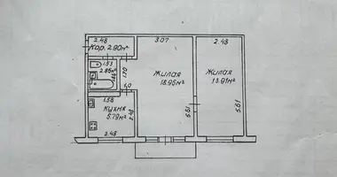 2 room apartment in Homyel, Belarus