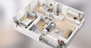 Apartamento 3 habitaciones en Poznan, Polonia