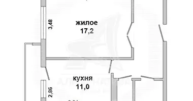 Wohnung 1 zimmer in Muchaviecki sielski Saviet, Belarus