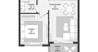 Wohnung 1 zimmer in Gazipasa, Türkei