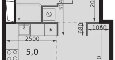 Studio 1 chambre dans North-Western Administrative Okrug, Fédération de Russie