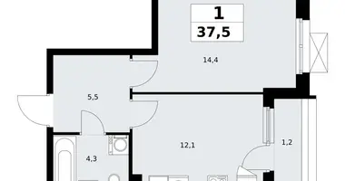 Appartement 1 chambre dans Kommunarka, Russie