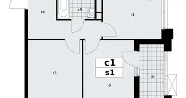 Apartamento 2 habitaciones en poselenie Sosenskoe, Rusia