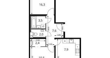 Appartement 3 chambres dans Khimki, Fédération de Russie