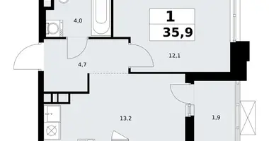 Appartement 1 chambre dans poselenie Sosenskoe, Fédération de Russie