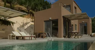 Villa 4 Zimmer mit Balkon, mit Meerblick, mit Schwimmbad in Provinz Chania, Griechenland