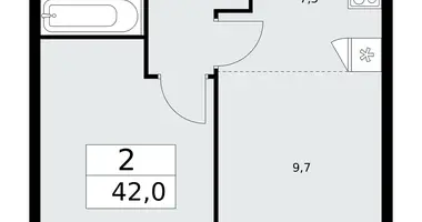 2 room apartment in poselenie Sosenskoe, Russia