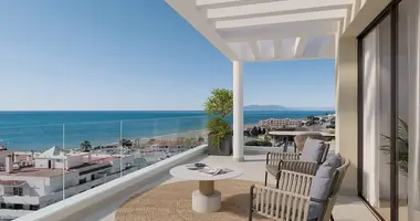 Penthouse 2 bedrooms with Balcony, with Air conditioner, with Sea view in Rincon de la Victoria, Spain