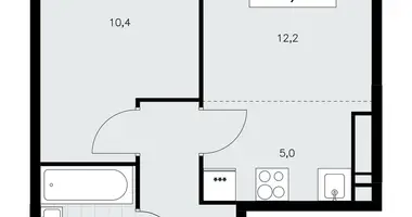 Apartamento 2 habitaciones en poselenie Sosenskoe, Rusia