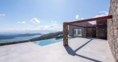Villa 5 rooms with sea view, with swimming pool, with mountain view in District of Agios Nikolaos, Greece
