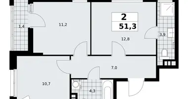 2 room apartment in poselenie Sosenskoe, Russia