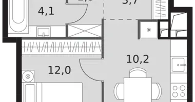 Appartement 1 chambre dans North-Western Administrative Okrug, Fédération de Russie