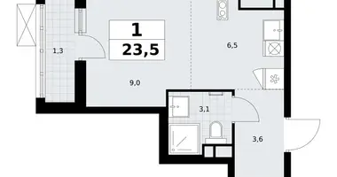 Apartamento 1 habitación en Postnikovo, Rusia