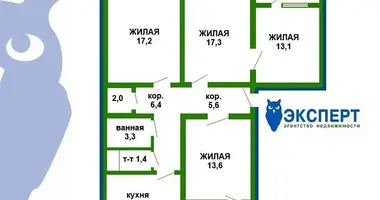 4 room apartment in Myory, Belarus