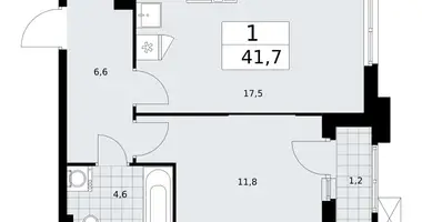 Apartamento 1 habitación en Troitsk, Rusia