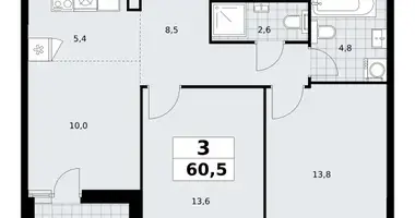 Appartement 3 chambres dans poselenie Sosenskoe, Fédération de Russie