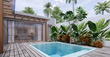 Вилла 3 комнаты  с террасой, с двором, с бассейном в Бали, Индонезия