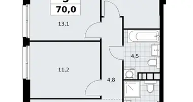 Wohnung 3 Zimmer in Südwestlicher Verwaltungsbezirk, Russland