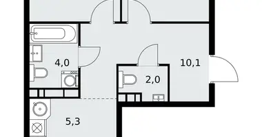 3 room apartment in Moscow, Russia