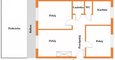 Wohnung 3 Zimmer in Lodz, Polen