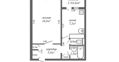 Wohnung 1 Zimmer in Minsk, Weißrussland