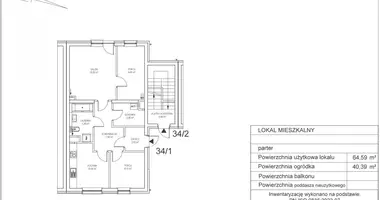 Appartement 2 chambres dans Varsovie, Pologne