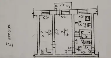 Apartamento 2 habitaciones en Sievierodonetsk, Ucrania