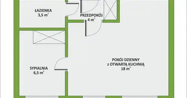 Квартира 2 комнаты в Варшава, Польша