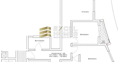 Apartamento 2 habitaciones en Mosta, Malta