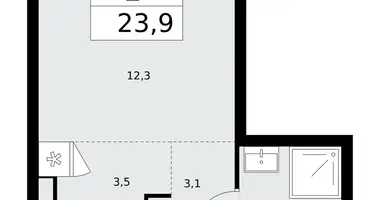 Apartamento 1 habitación en poselenie Desenovskoe, Rusia