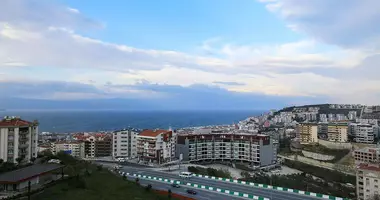 3 room apartment with balcony, with sea view, with parking in Yoeruekali, Turkey