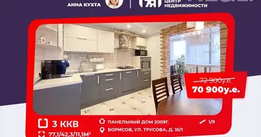 3 room apartment in Barysaw, Belarus