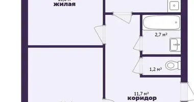 3 room apartment in Kryvichy, Belarus