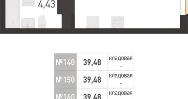 Apartamento 2 habitaciones en Kopisca, Bielorrusia