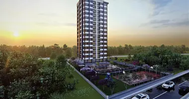 Wohnung 1 Schlafzimmer mit Balkon, mit Klimaanlage, mit Meerblick in Elvanli, Türkei