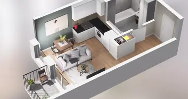 Apartamento 1 habitación en Poznan, Polonia