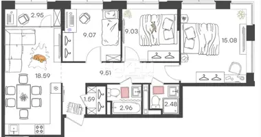 Wohnung in Nischni Nowgorod, Russland