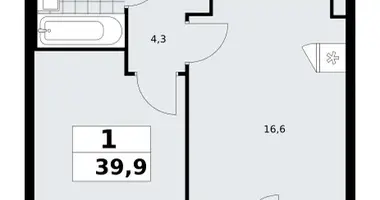 Appartement 1 chambre dans poselenie Sosenskoe, Fédération de Russie