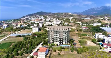 2 room apartment with balcony, with air conditioning, with sea view in Demirtas, Turkey
