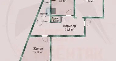 2 room apartment in Barysaw, Belarus