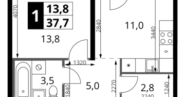 Apartamento 1 habitación en Leninsky District, Rusia