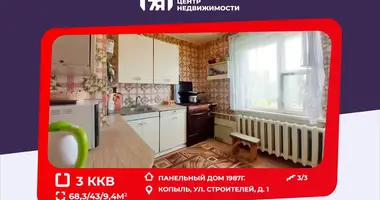 3 room apartment in Kapyĺ, Belarus