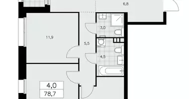 4 room apartment in poselenie Sosenskoe, Russia