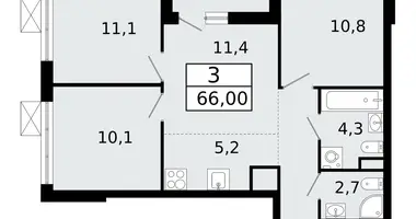 Apartamento 4 habitaciones en Vsevolozhsk, Rusia