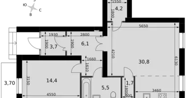 Appartement 1 chambre dans Naro-Fominskiy gorodskoy okrug, Fédération de Russie