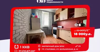 1 room apartment in Starobin, Belarus