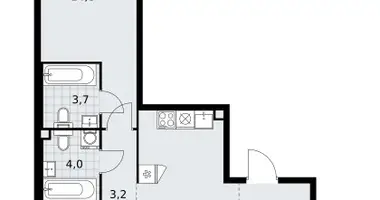 Apartamento 3 habitaciones en poselenie Sosenskoe, Rusia