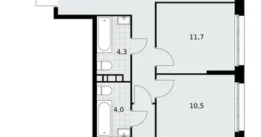 Apartamento 4 habitaciones en Postnikovo, Rusia