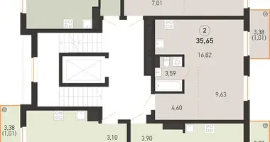 4 room apartment in Kopisca, Belarus