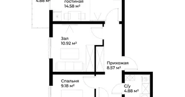 Квартира 2 комнаты в Ташкент, Узбекистан